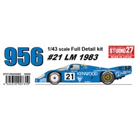 Studio27 FD43006C 1:43 Porsche956 kenwood 1983 (Long tail) Full Detail Kit