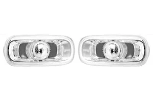Side Indicators Set Clear For Audi A6 05-11 Repeater Pair Left Right - Picture 1 of 12