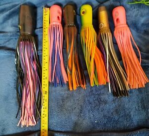6) Moldcraft Big Game  Fishing Lures 12 1/2"  used 