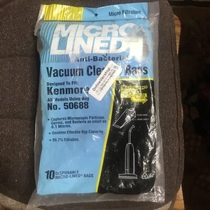 Kenmore 50688 Vacuum Bags Microfiltration with Closure-10 Pack Brand New Sealed! - Picture 1 of 2