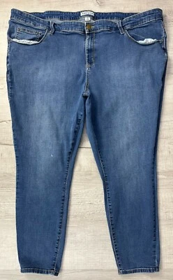 Ava And Viv Jeans Distressed Blue Denim Pants Women’s Size 26 W (Actual 45X26) - Image 1 of 4