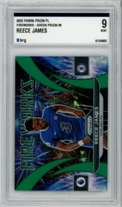 2022 PANINI PRIZM REECE JAMES FIREWORKS GREEN 1/5 FR65 - Picture 1 of 2