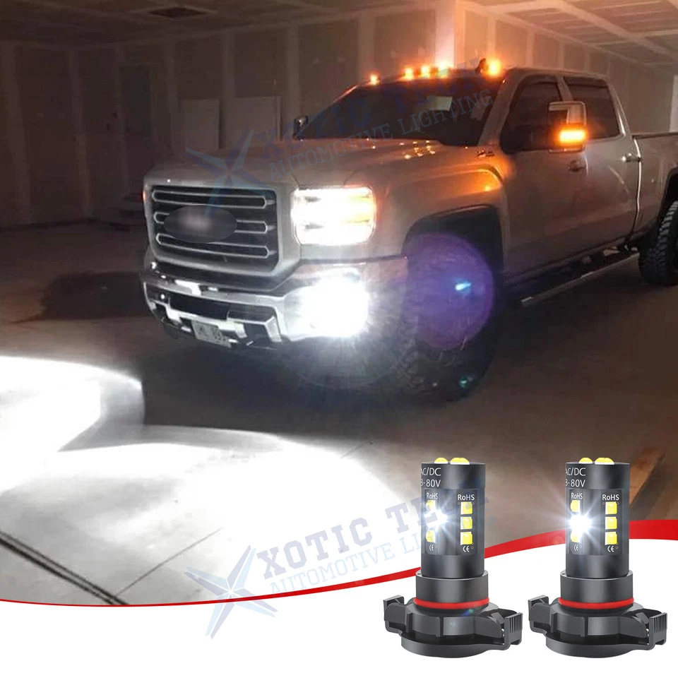 Bombillas antiniebla LED H16 5202 2 piezas blancas aptas para GMC Sierra 3500HD 2007-2018 Foto 1 de 4