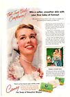 PRINT AD 1951 Camay Bath Soap June Bride Complexion Barbara Morrow 8x11