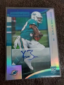 2018 ROOKIES & STARS BLUE LONGEVITY KALEN BALLAGE AUTOGRAPH RC #/75 DOLPHINS  - Picture 1 of 2