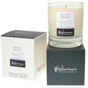 The Highland Soap Company Scottish Heather Handmade Natural Soya Wax Candle 30cl - Picture 1 of 1