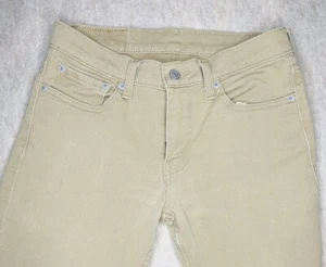 Pantalones de mezclilla Levi's para hombre 511 calce ajustado calce elástico caqui 5 bolsillos talla 29 x 32 - Imagen 1 de 10