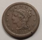 1851 Braided Hair LARGE CENT in VERY FINE