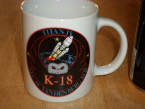[VANDENBERG AFB, CA.] TITAN IV ROCKET [ K-18 ] SLC-4E, CERAMIC COFFEE CUP, VINT. - Picture 1 of 10