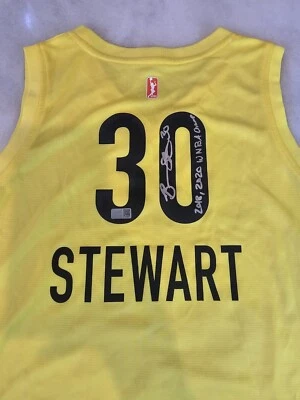 Breanna Stewart Seattle Storm Autographed Yellow Youth Jersey (Steiner CX) - Image 1 of 4