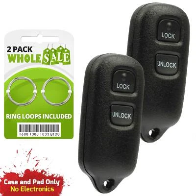 2 Replacement For 2007 2008 Toyota FJ Cruiser Key Fob Remote Shell Case - Image 1 of 3