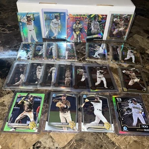 2025 Topps Chrome Padres 23 Card Lot! RC Parallels Inserts Refractors No Dupes! - Picture 1 of 17