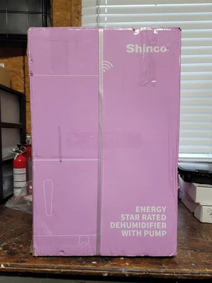 150 pt. Deshumidificador de 7.000 pies cuadrados en blanco con bomba, habilitado para Wi-Fi, descongelación automática, grande Foto 1 de 4