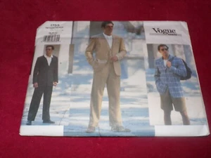 🦋 VOGUE #1753 - MEN'S LOOSE JACKET - VEST - SHORTS & PANTS PATTERN CH38-42 FF - Picture 1 of 2