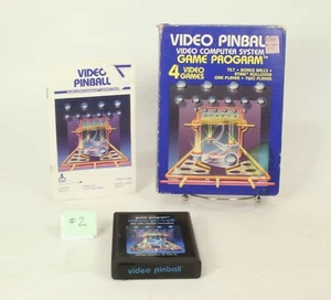 Vintage Boxed Atari 2600 game Video Pinball  Tested & Working  - Picture 1 of 2