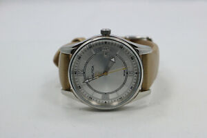 Womens Nautica N11615M Gold Leather Band Calendar Watch New Battery 