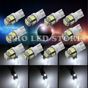 10X T10 5050 5smd LED-194-168-LED-White-Car-Side-Wedge-Tail - Imagen 1 de 1