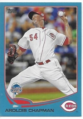 2013 Topps Update Baseball Wal-Mart Blue Border Aroldis Chapman ASG Reds - Image 1 of 2