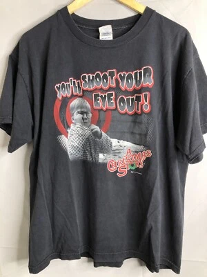 Camiseta de la película A Christmas Story 2006 You'll Shoot Your Eye Out película XL USADA EN EXCELENTE ESTADO S/S Foto 1 de 4