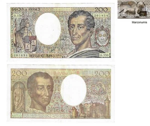200 Francs French banknote issued in 1992 D aunc - Picture 1 of 1