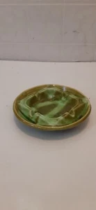 Ceniceros vintage de esmalte verde de cerámica artística Maurice of California 1702 - Imagen 1 de 5