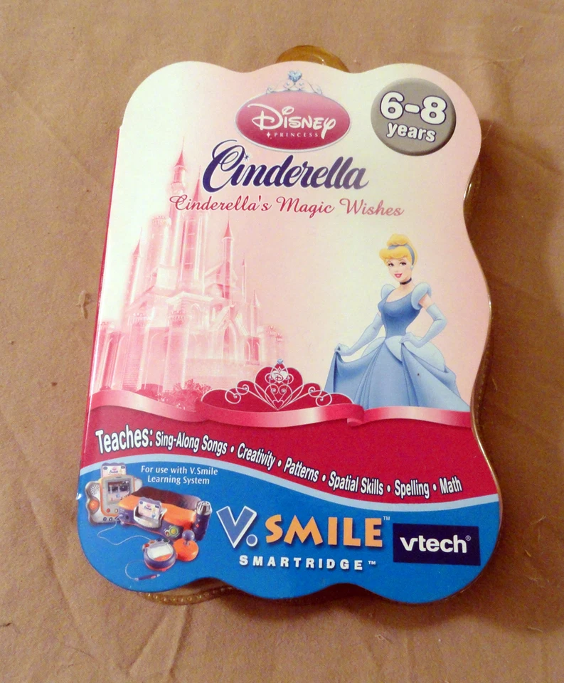 Cinderalla's Magic Wishes Vtech Smartridge Cartridge V.Smile Learning System NEW - Image 1 of 1