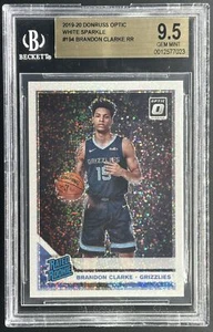 2019-20 Donruss Optic White Sparkle - Brandon Clarke Rated Rookie #194 BGS 9.5 - Picture 1 of 2