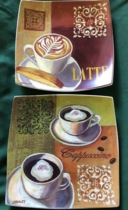 2-  VTG Cypress Home ,Latte & Cappuccino 8.5” Plates. Mint Condition - Picture 1 of 4