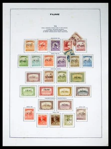 Lot 40484 Stamp collection Fiume 1919-1924 on albumpages. - Picture 1 of 10