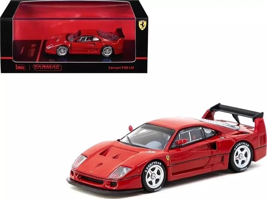 1/64 Ferrari F40 LM Red "Road64" Diecast Model Car By Tarmac Works T64R-075-RE