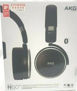 AKG N60NC Wirele Noise-Cancelling Bluetooth Headphones-Black - Picture 1 of 1