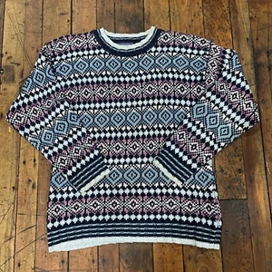 Best American Clothing Co Know Sweater Men’s Large Multicolor (read) - Picture 1 of 7