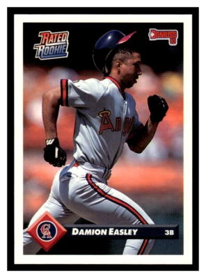 1993 Donruss  #457 Damion Easley - California Angels Rated Rookie - Image 1 of 2