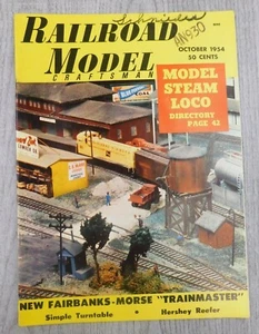 Railroad Model Craftsman OCT 1954 Vol. 23 No. 5 Trains Mancave Vintage Magazine - Picture 1 of 4