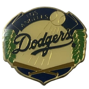 Vintage 1992 MLB Los Angeles Dodgers Logo Crossed Bats Souvenir Pin - Picture 1 of 2