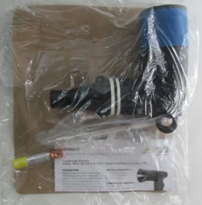 NEW HUBBELL 228LE55 LOAD BREAK ELBOW 16.2/28.0KV 200A 1.0 STR 2.0 SOL .92- 1.31" - Image 1 of 3