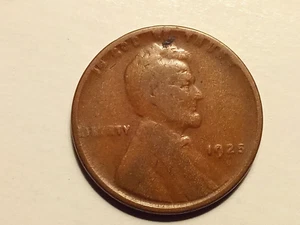 1925-D Lincoln head error cent - "L" on rim error - from old collection - Picture 1 of 3