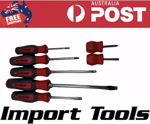 Snap On Tools Screwdriver 7 Piece Set Hard Grip RED - Bild 1 von 3