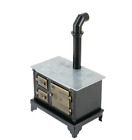 Model Iron Stove Long Chimney Kitchen Item 1/12 Dollhouse Metal Mini Furniture 