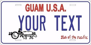 Guam 1983-6 personalisiertes individuelles Nummernschild Auto Motorrad Bike - Bild 1 von 2