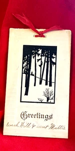 Vintage Christmas Card Greetings for Friends - Picture 1 of 5