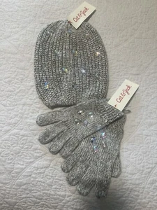 Kids Winter Beanie Hat With Glove Set - Picture 1 of 10
