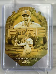 2022 Topps Fire Walker Buehler On Fire En Fuego Gold Minted Die Cut #EF-20 ⚡️ - Picture 1 of 2