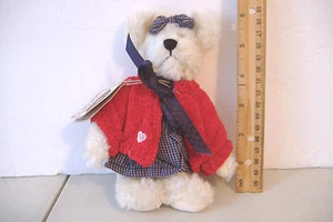 ~MAE B. BEARLOVE~BOYD'S T.J.'S BEST DRESSED COLLECTION~6 1/2 INCH PLUSH BEAR~ - Picture 1 of 6