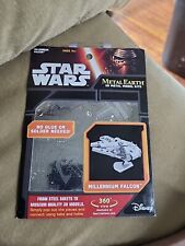 Disney Star Wars Millennium Falcon Metal Earth 3 Metal Model Kit NIP