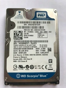 Donor hard drive WD3200BPVT-75JJ5T0, DCM SHMTJGN Western Digital 320GB SATA 2.5 - Afbeelding 1 van 1