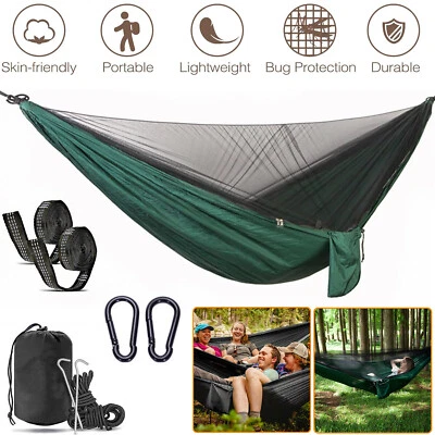 2 Person Hammock Outdoor Hammock with Mosquito Net 300kg Double Hammock - Image 1 of 4