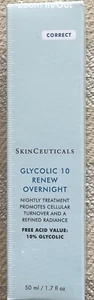 SkinCeuticals GLYCOLIC 10 RENEW OVERNIGHT 50ml / 1.7oz  Brand New Sealed Box - Picture 1 of 4