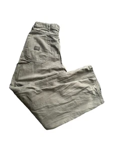 Wrangler OriginalsY2K Pants Mens 34X34Tan Khaki Carpenter Painter Loose WorkWear - Picture 1 of 10