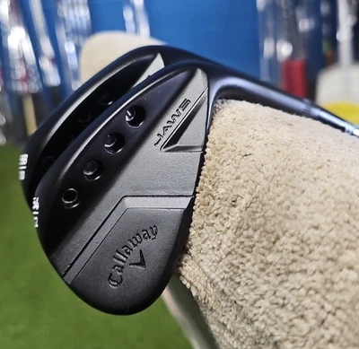 CALLAWAY JAWS FULL TOE 54° & 58° 2 WEDGE SET BLK NITRIDE DYNAMIC GOLD TOUR ISSUE - Image 1 of 4